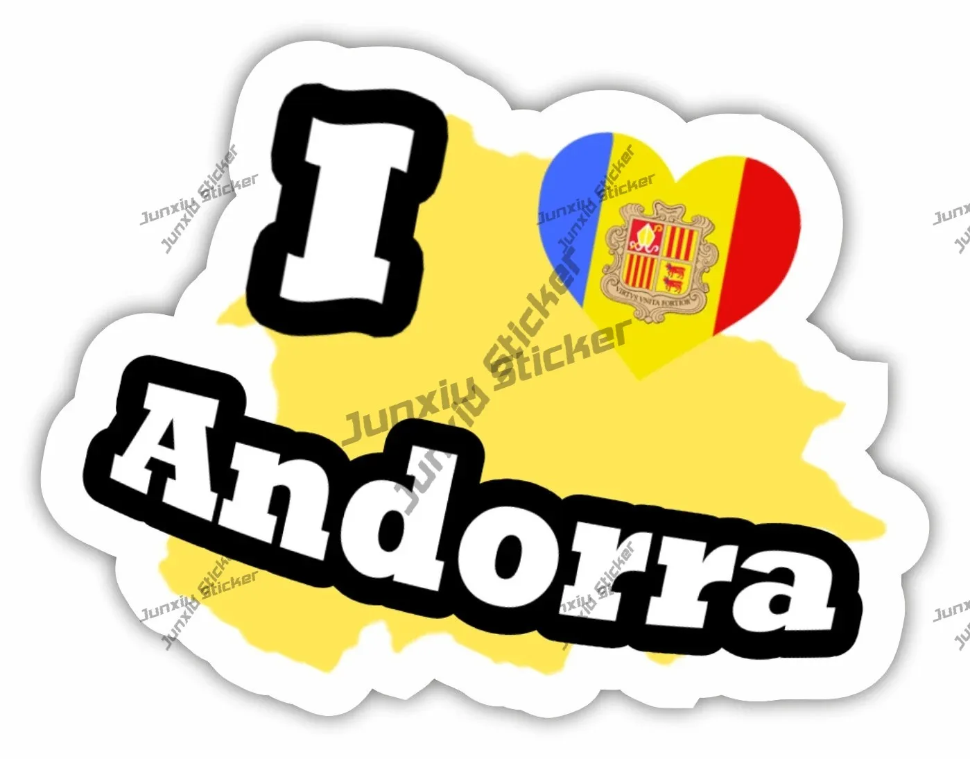 

Andorra Country Code And Oval Sticker With Flag Decals Waterproofing Decorative La Massana Andora Gay Rainbow Map Silhouette Pvc