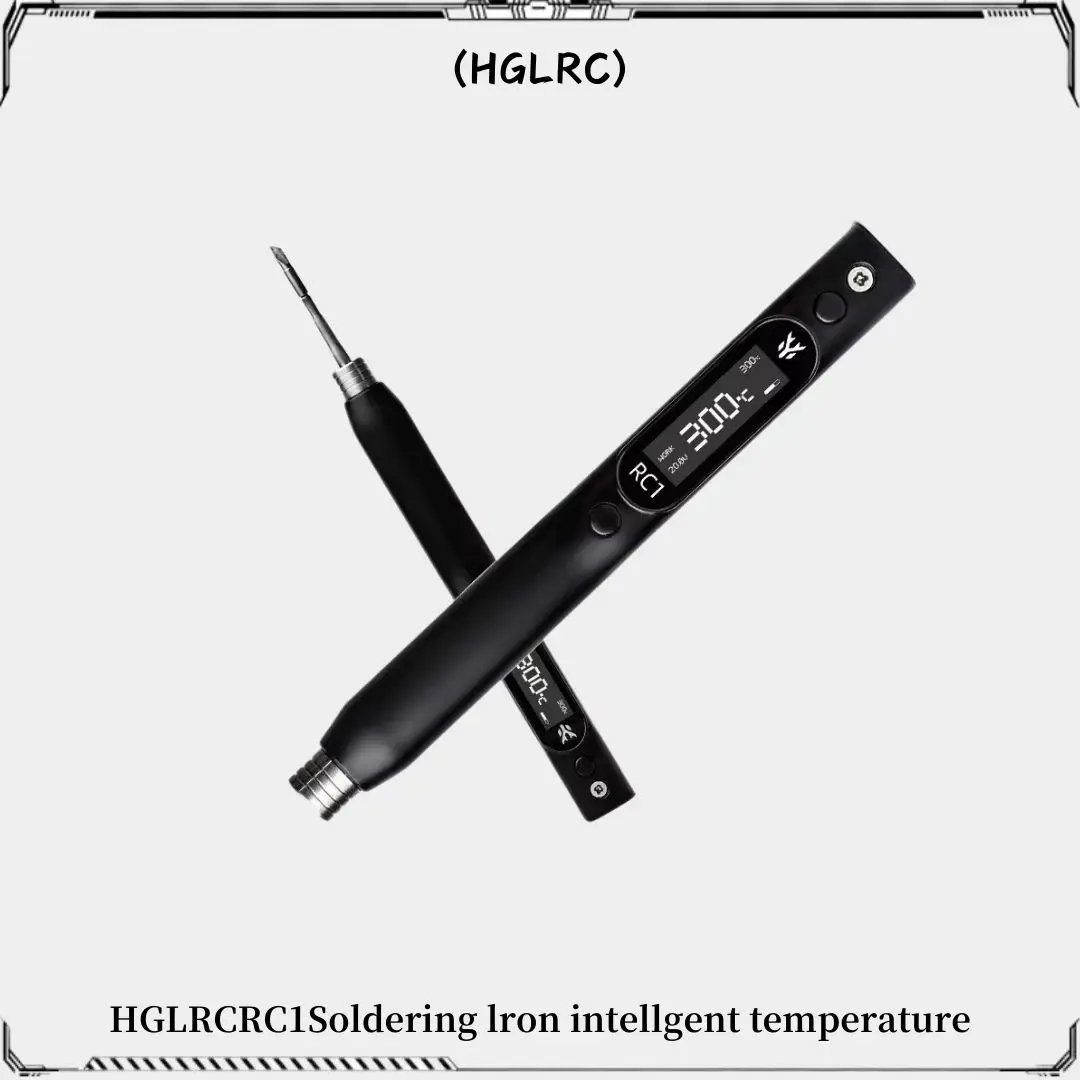 HGLRC RC1 Soldering Iron 25V 60W OLED Display Intelligent Temperature Control Algorithm for RC Model Airplane FPV Drones