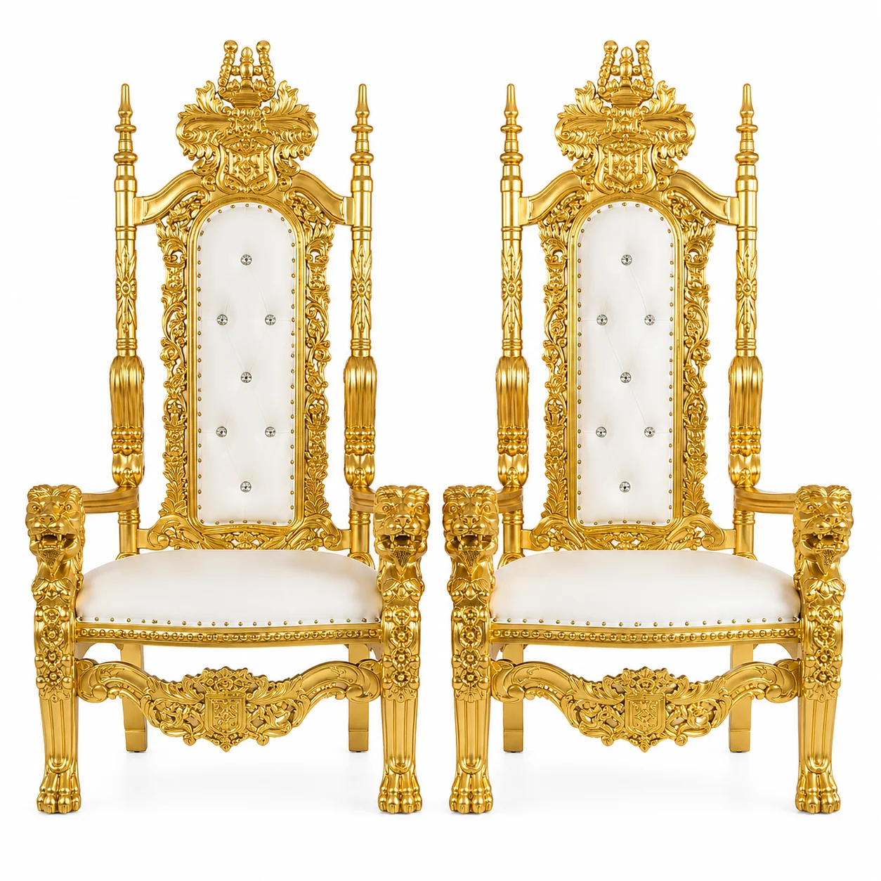 &Vintage Style Hotel Wedding/Furniture With Good Quality King Throne Red/Black/White Royal Chair With Gold/Silver Frame