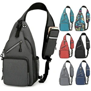 Men's Adjustable Chest Bag, Portable Shoulder Bag Crossbody Bag, Great for Traveling, Camping, Outdoor Sports!