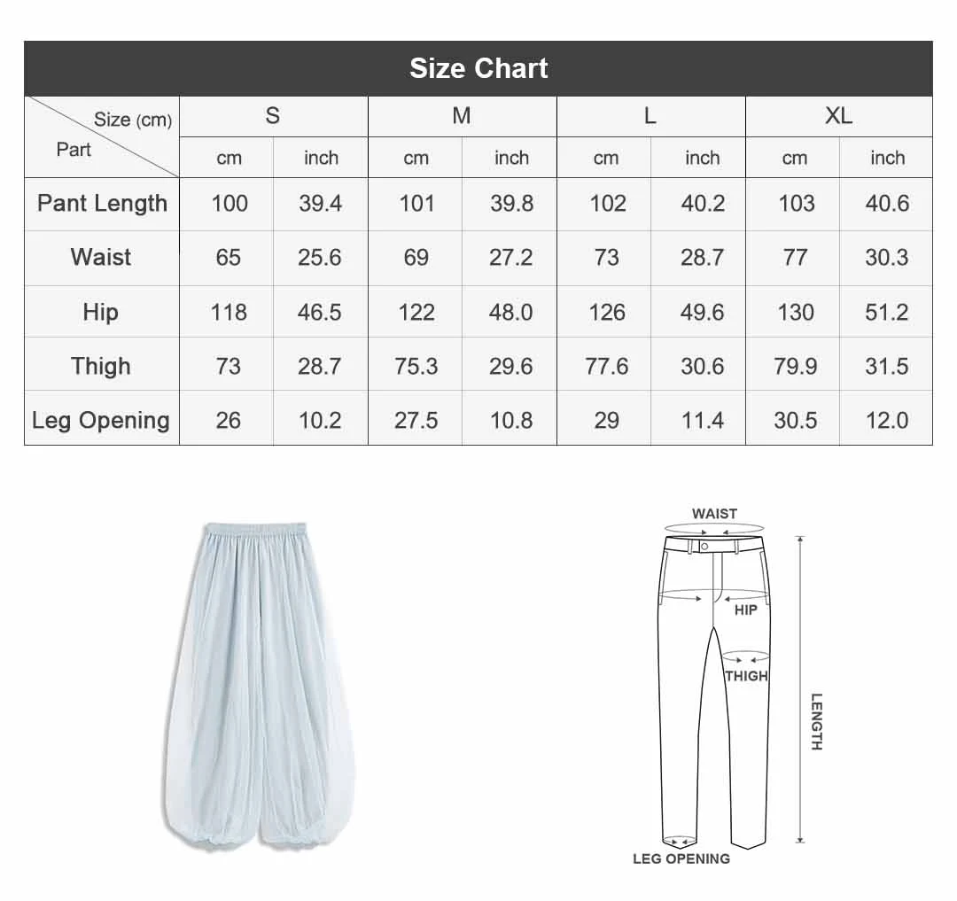 Maden Women's Elastic Waist Mint Mambo Cool Touch Draped Bloomers Lantern Jogger Loose Wide Leg Lazy Casual Summer Light Pants