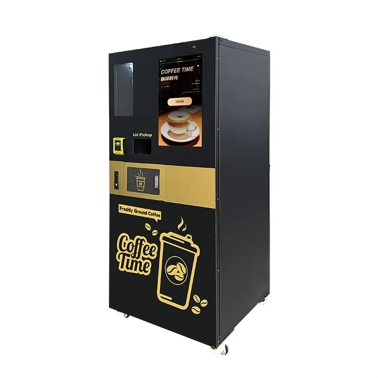 Freshly Ground Coffee Vending Machine Card Operated Coffee Vending Machine with Touch Screen