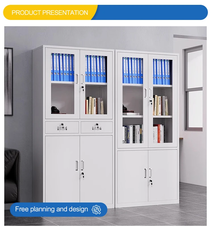 Large - Capacity Steel Document Cabinet with Dividers for Organized Storage of Office Files
