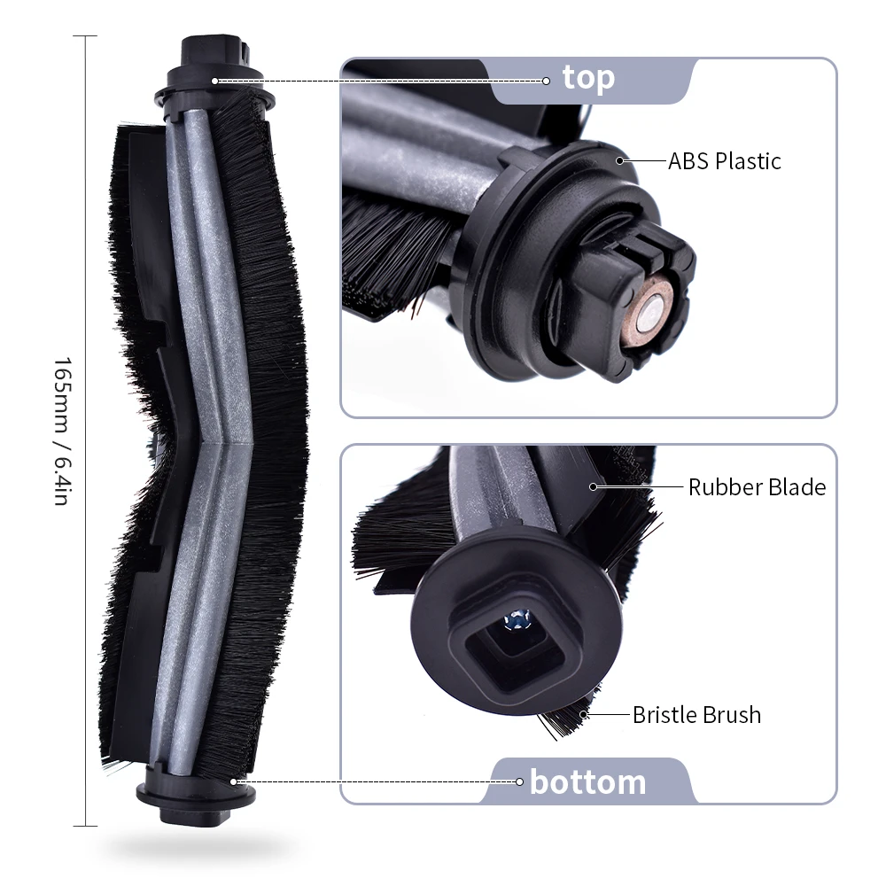 Rodillo principal cepillo lateral filtro mopa Compatible con Ecovacs Deebot U2 U2 Pro DGN22 accesorios de repuesto para aspiradora robótica