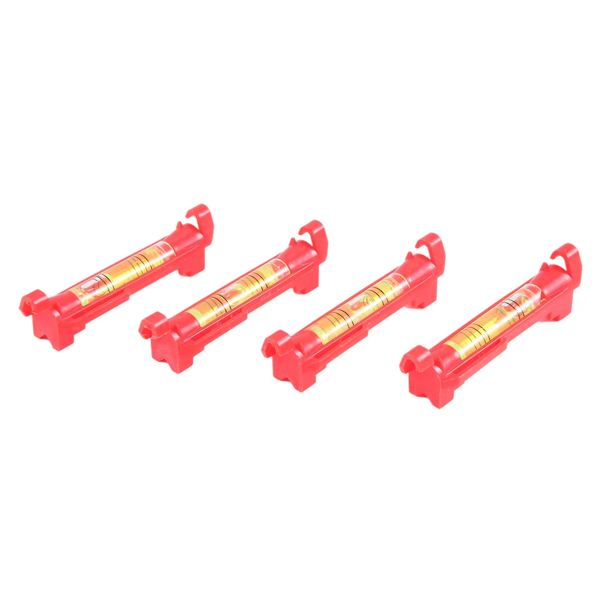 

ABAZJ 4Pcs String Level Hanging Line Bubble Levels for Leveling Surveying, Building Trades, Bricklaying, Etc. (Red)