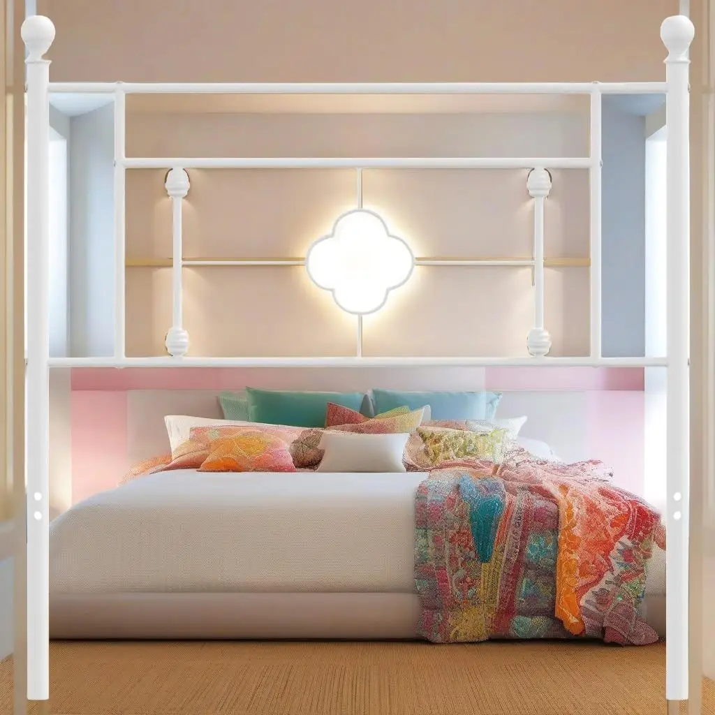 Metal Headboard for White 39.4