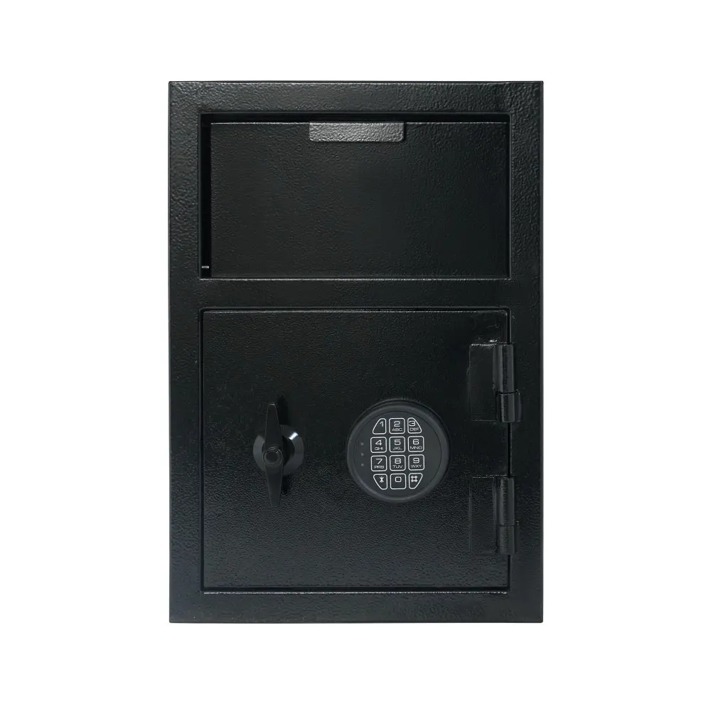 515 Flip Cabinet Digital Depository Safe Made of Carbon Steel Electronic Code Lock Depository Safe Deposit Slot Depository Box