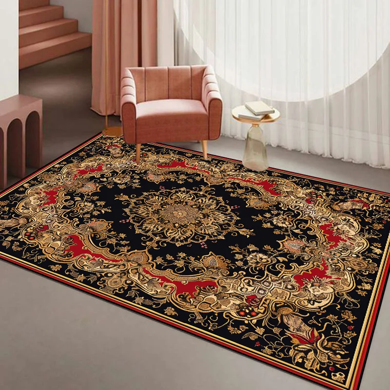 

Persian Carpets for Living Room Rugs for Bedroom Large Size Decoration Home Rugs Washable Entryway Doormat Bath Mat Non-slip