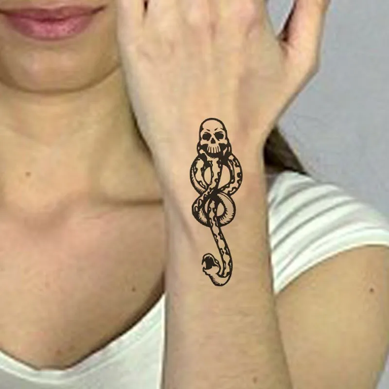 

10pcs Creative Skeleton Tattoo Stickers Magic School Movie Peripherals Anime Stickers Gadgets Funny Birthday Gifts Toys