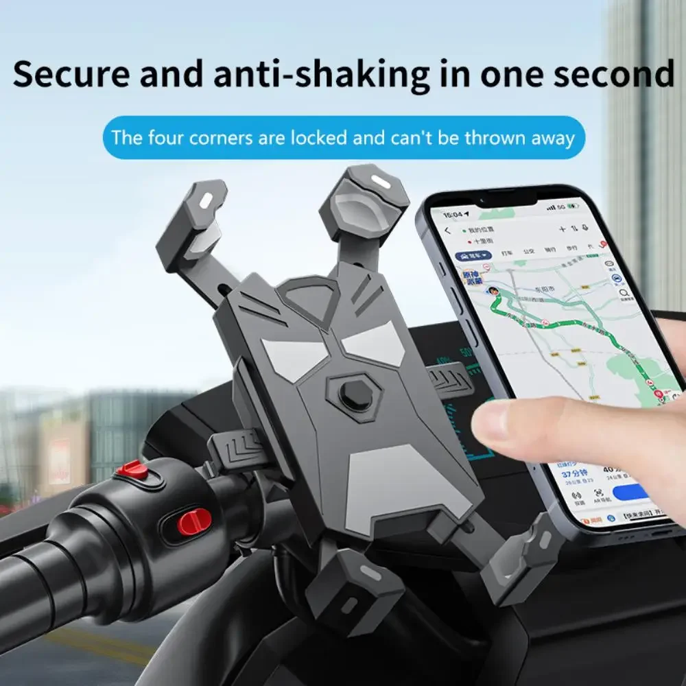 Accessories Bike Phone Holder Rotatable 1pcs Bicycle Mobile Phone Holder Motorcycle Accessories 4 Colors Navigation Bracket