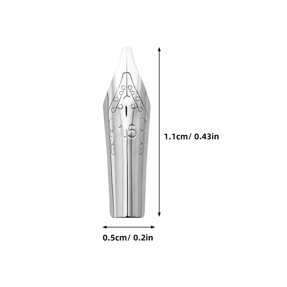 8 pçs caneta tinteiro substituição nibs acessórios de tinta canetas caligrafia metal para