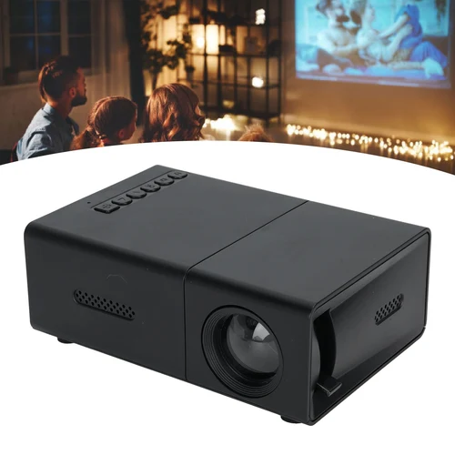 Imagen 2 del producto Proyector de películas LED, refrigeración de bajo ruido, proyector compacto, amplia compatibilidad, enfoque manual para actividades al aire libre, para teléfono y PC