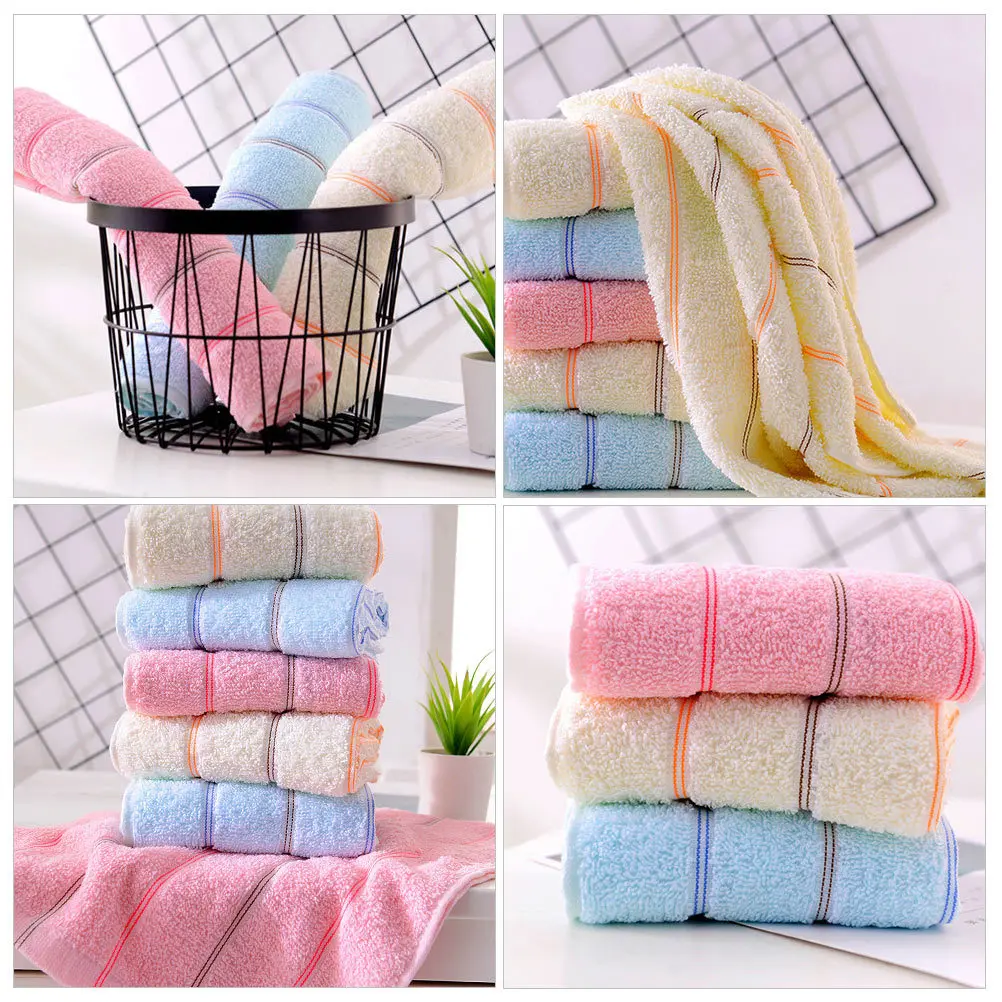 ผ้าเช็ดหน้าผ้าฝ้ายหนา 3 ชิ้น ผ้าเช็ดตัวที่นุ่มสบายและเป็นมิตรกับผิวสำหรับทำความสะอาดใบหน้าและมือ ผ้าเช็ดตัวซึมซับได้ดี