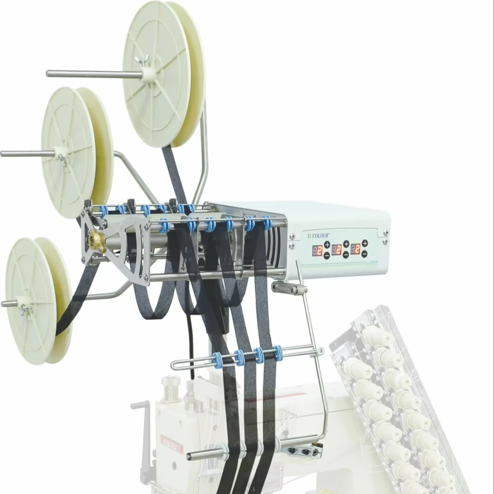 Automatic Industrial Tape Conveyors Upper Feeder Elastic Straps For Sewing Machine Underwear Bra Strips Conveyor
