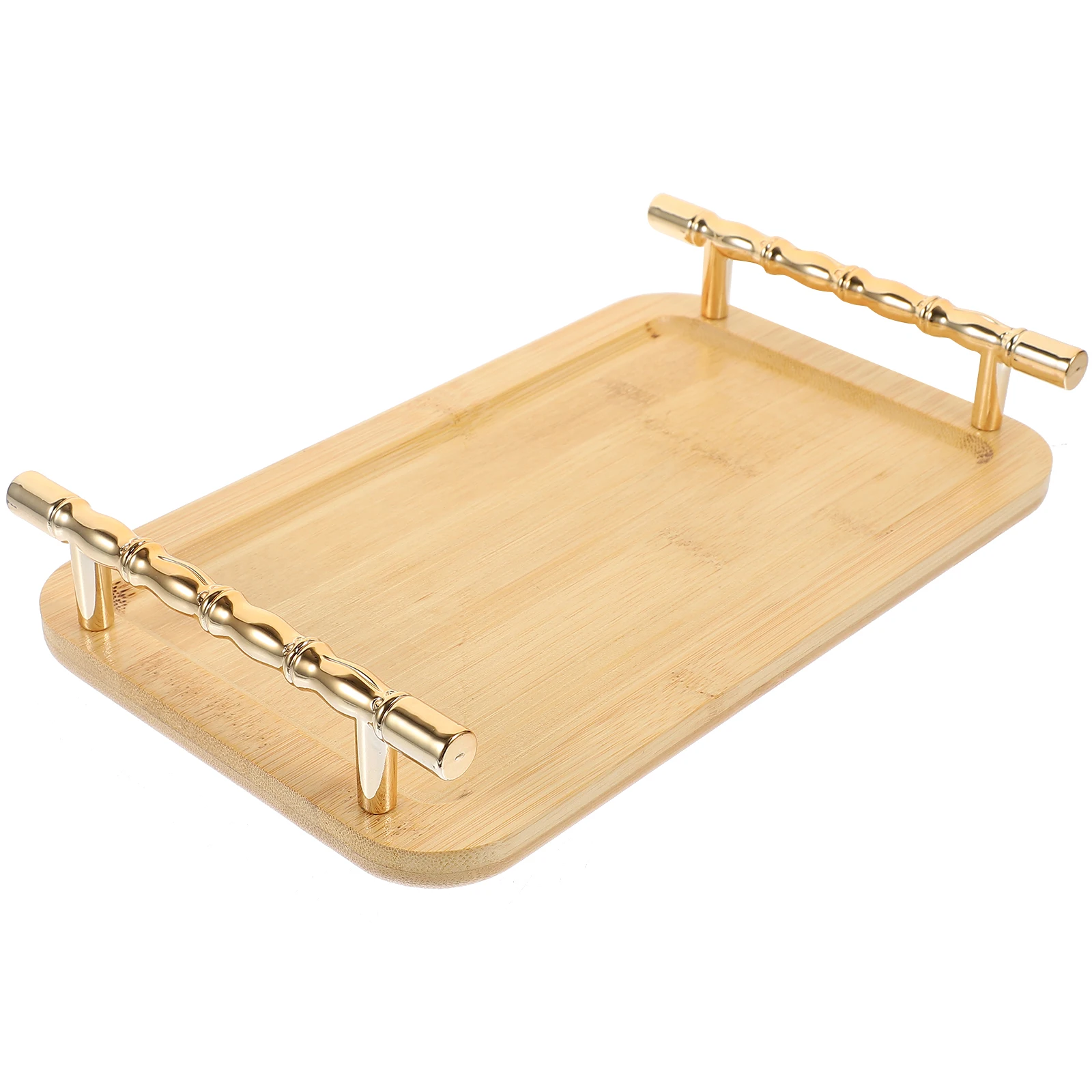 

Bamboo Pallet Anti Skid Fruit Plate Stackable Dessert Tray Decorative Gathering Coffee Tray Multi Function Serving