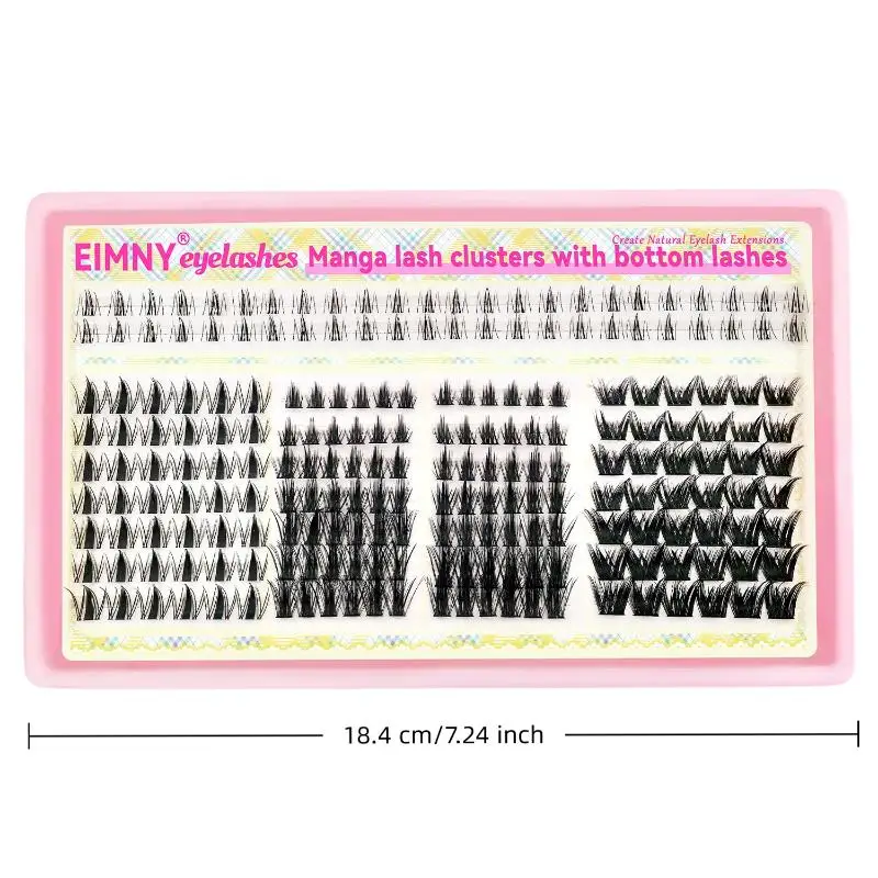 1Box Cluster Eyelash Extension 10-16mm Mix Fluffy Thick Lash Clusters Natural Eyelash Wispy Individual Eyelash Extension Cluster - view 5