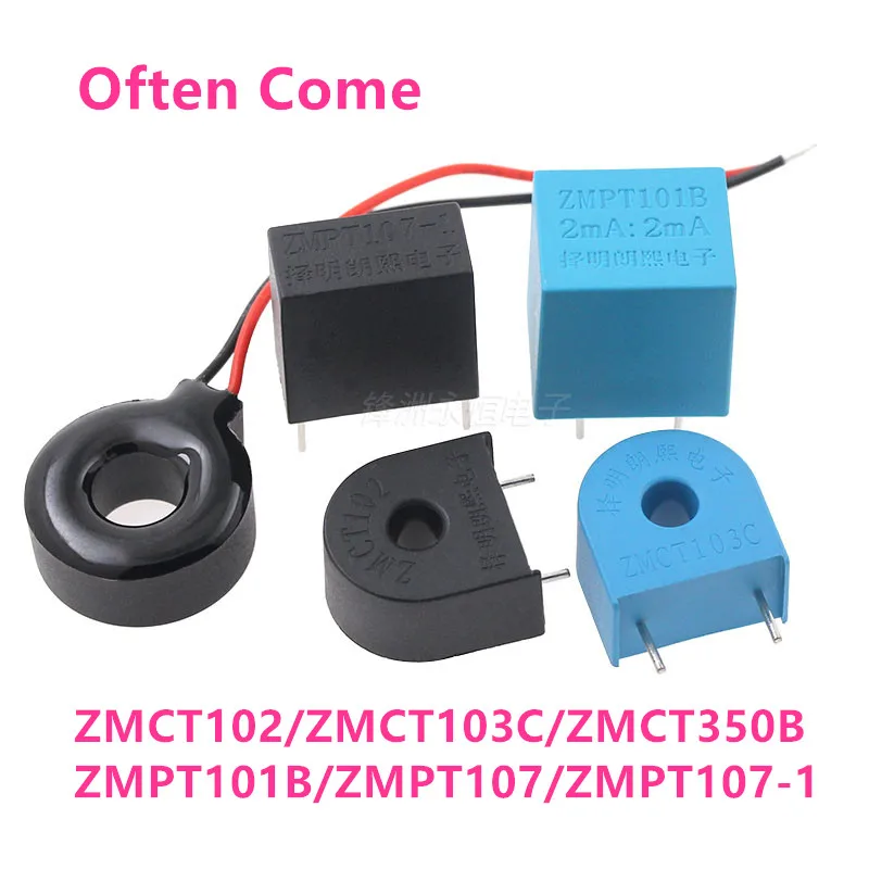 1Pcs ZMCT102 ZMCT103C ZMCT350B ZMPT101B ZMPT107-1 ZEMCT131 ZMCT102W 5A 2.5mA Micro Precision Current Transformer Sensor