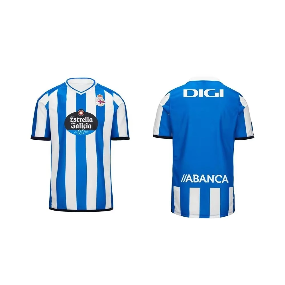 2025 Camiseta deportiva España Una Coruña Kids_AdultsT-Shirt Ropa de manga corta Camiseta conmemorativa para hombre Ropa deportiva holgada