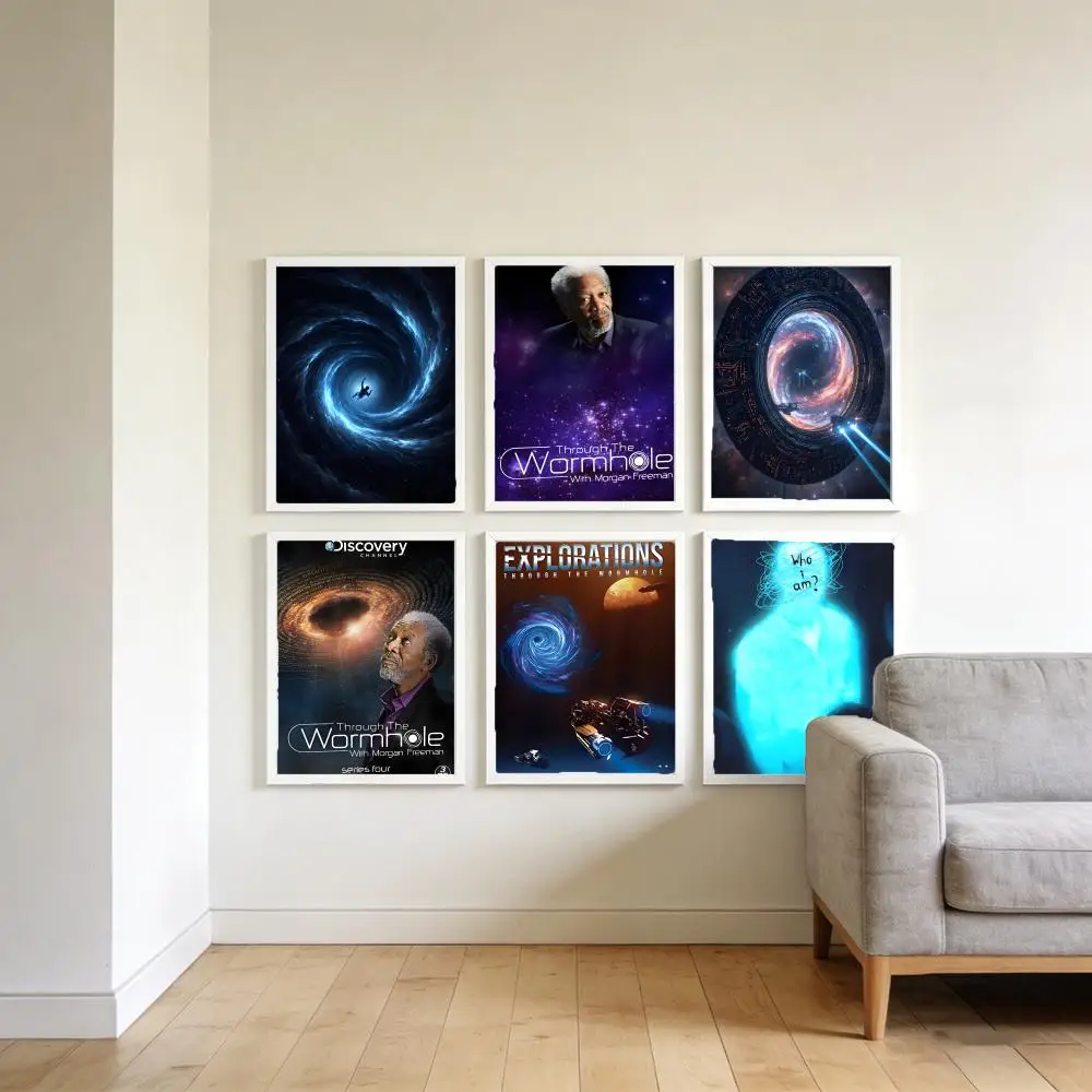 T-Through the Wormhole unexpected Poster Top-Quality For Household Room Bar Cafe Wall Art Decor  Gift Item