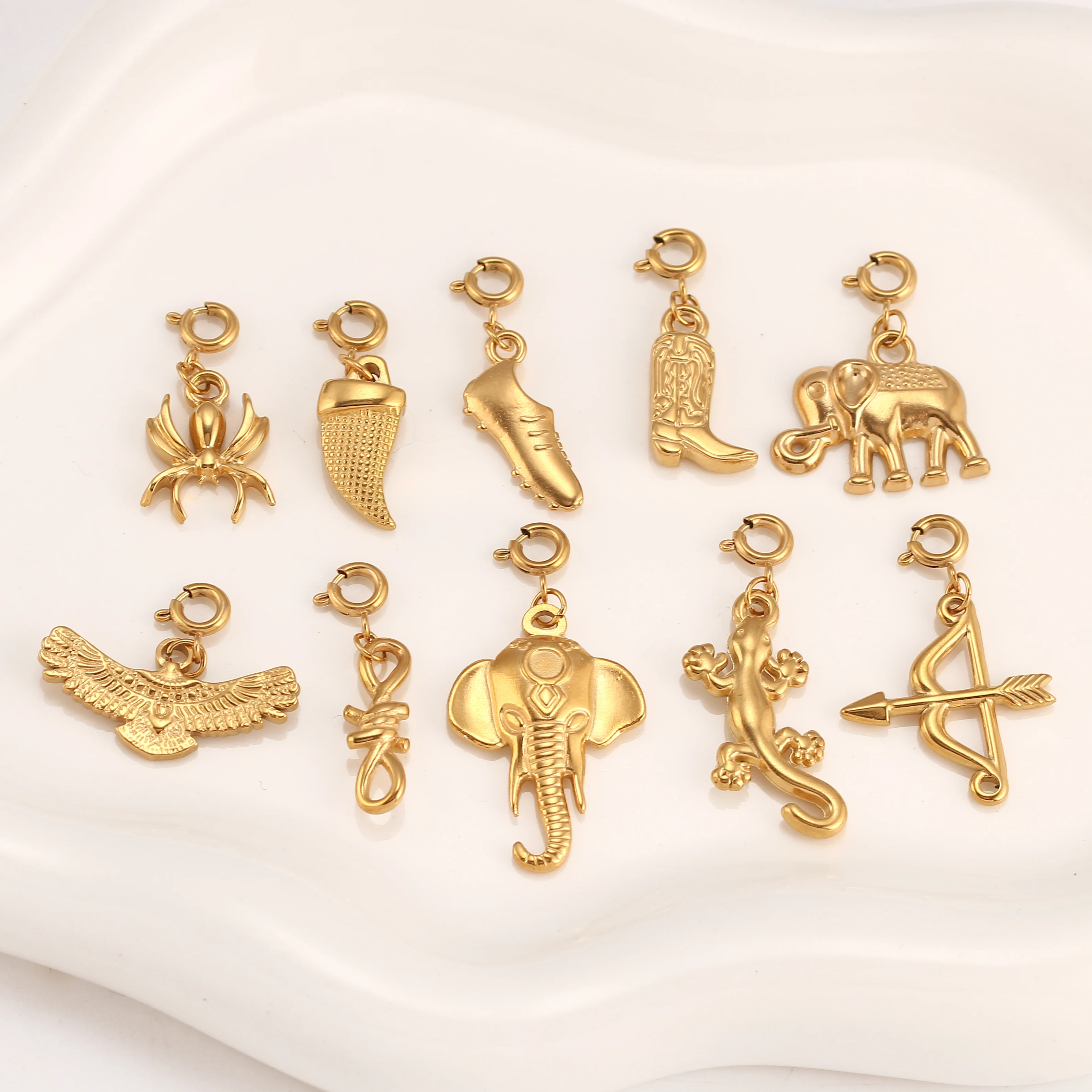 Western Cowboy Cowgirl Charms Boot/Horse/Cactus/Motorcycle Pendants for Necklace Earring Bracelet Jewelry Making DIY Gifts Craft