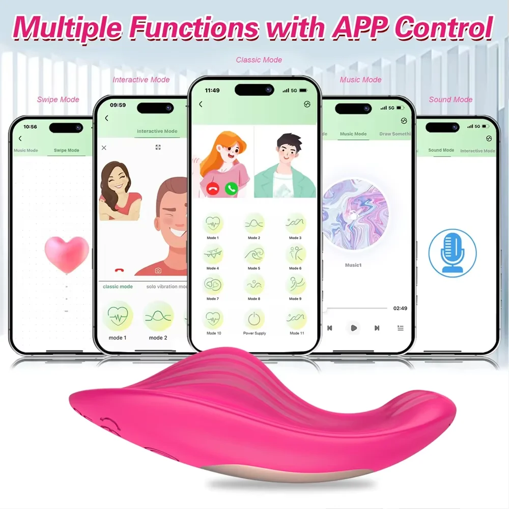 APP Vibrator for Women Wear Control Vagina Massager Wireless G Spot Clitoris Stimulator Masturbation Sex Toys for Adult Couples