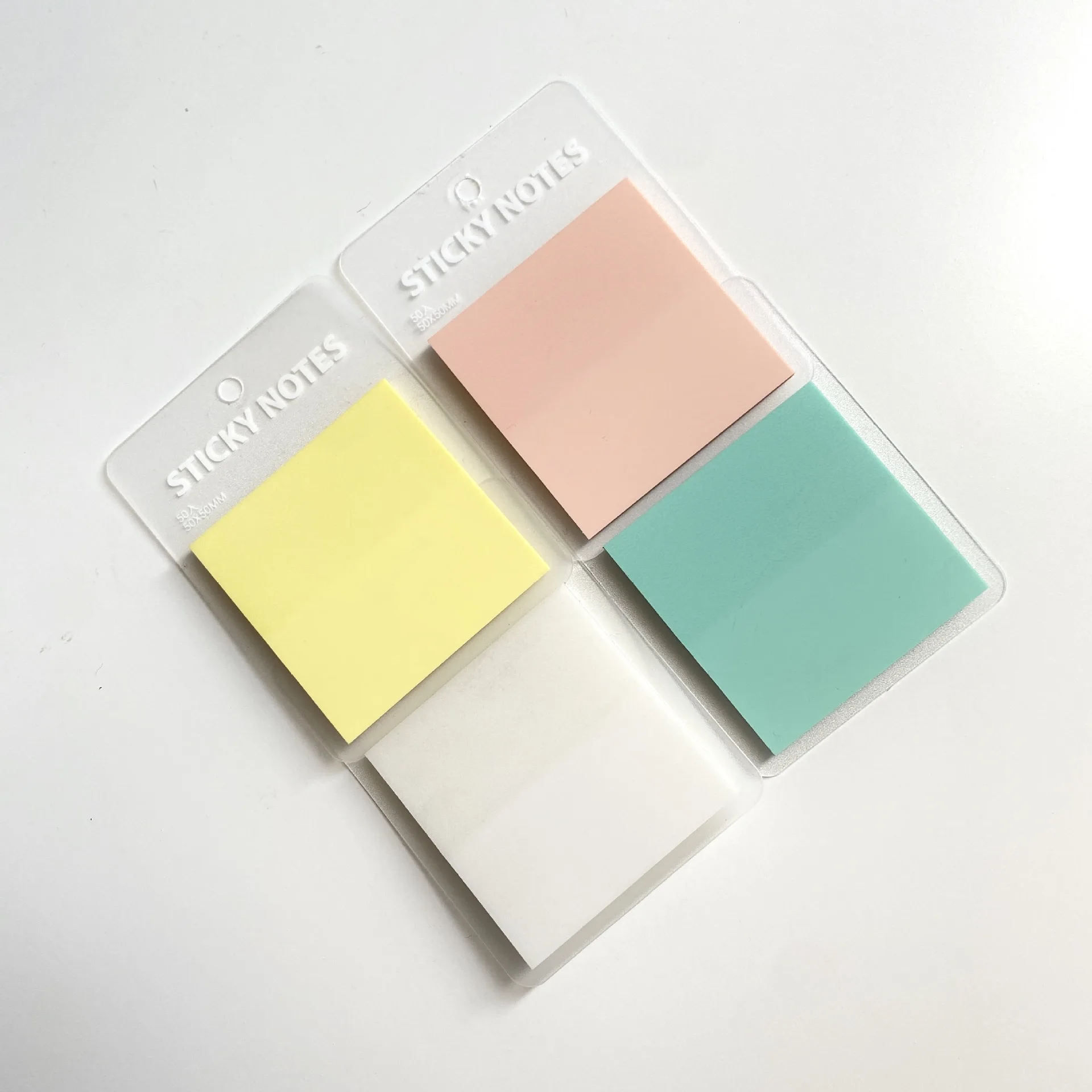 50*50mm Transparent Self Adhesive Memo Pads Bookmark See Through Posted It Office School Sticky Notes Marker