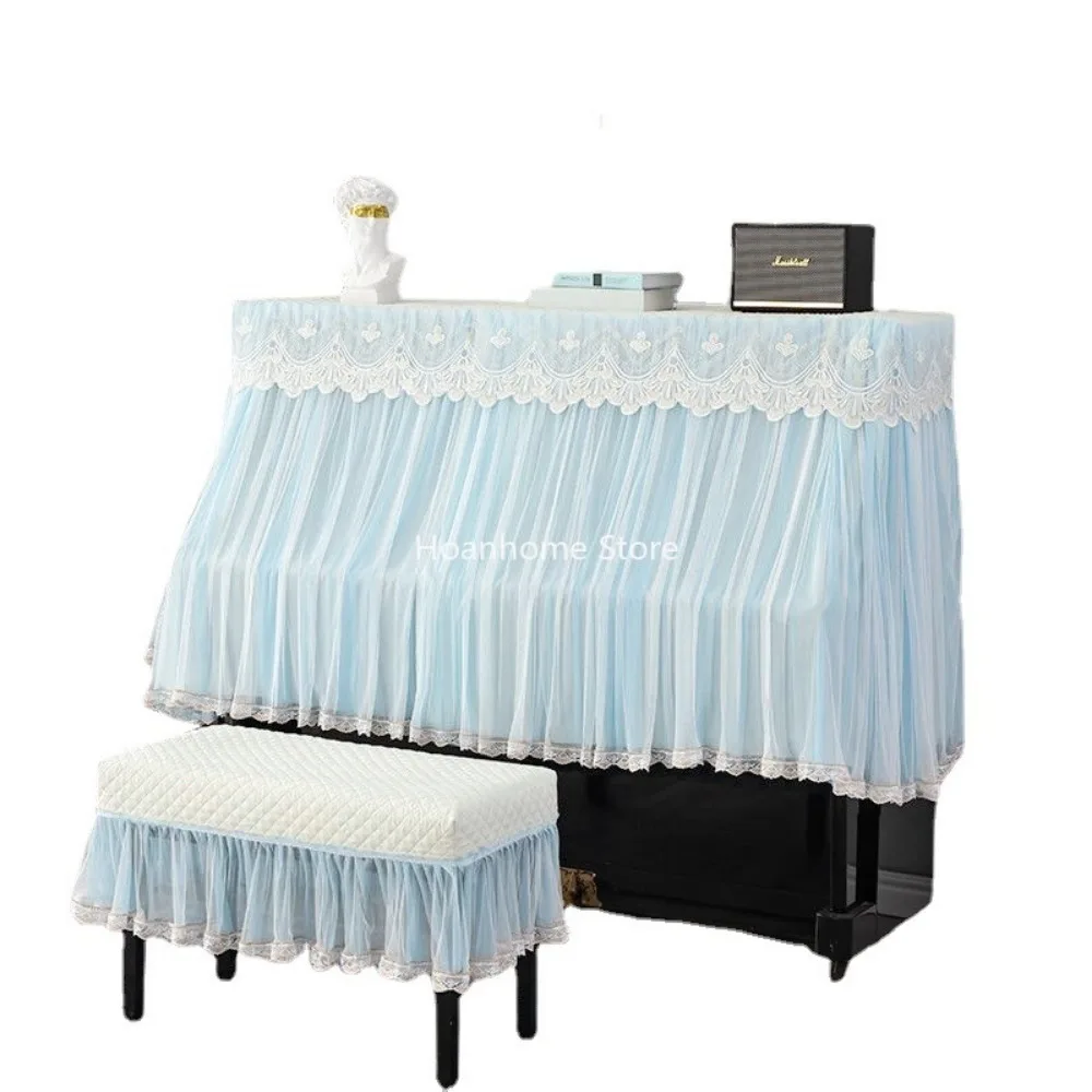 

Piano Dust Cover Small Fresh Piano Full Cover Net Grace Modern Simple Piano Cloth Dirt-Proof Cover