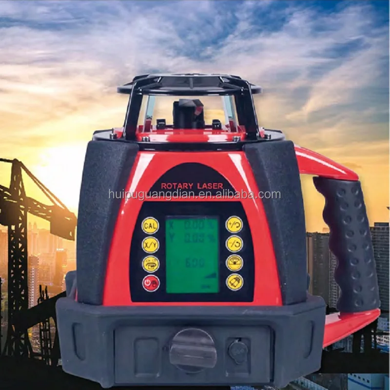 Self-leveling Rotary Green rotating Laser Level  207G, FUKUDA LASER LEVEL with DOUBLE LCD for sale