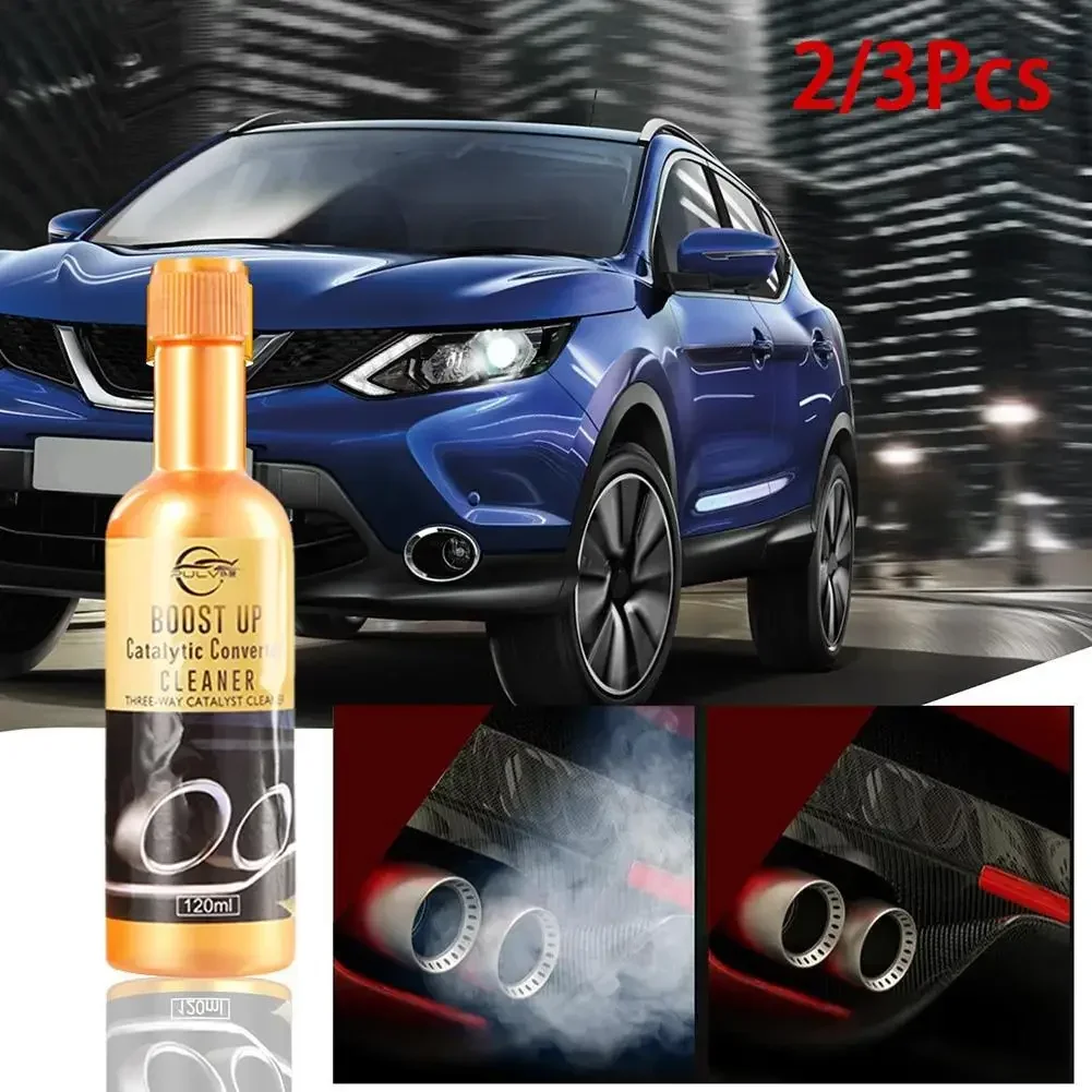 2/3pcs 120ML Car Engine Catalytic Converter Cleaners Automobile Cleaner Catalysts Easy To Clean Engine Accelerators