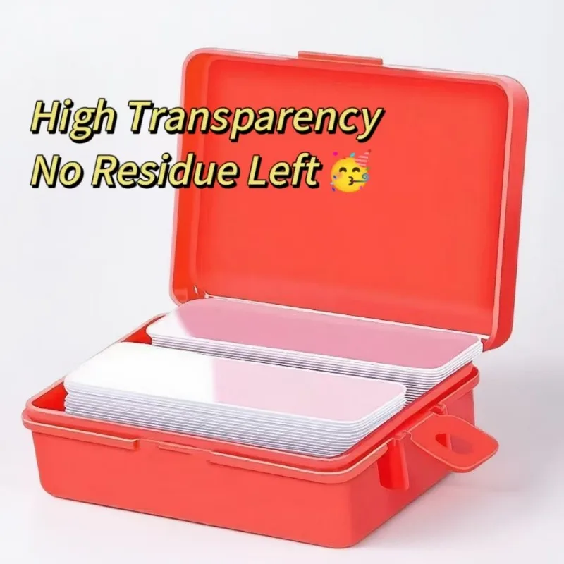 60Pcs/set Multifunctional Nano Double-sided Film,Transparent Adhesive,High Viscosity,Strong,Reusable Tape Office Home Supply