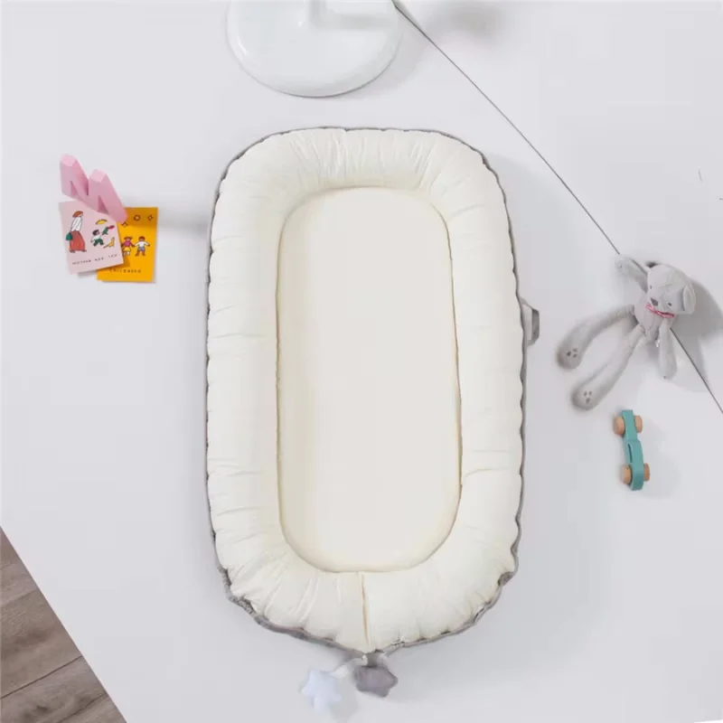 Soft Baby Sleeping Nest Bed Infant Cot Lounger Portable Co-sleeping Cribs for Newborn Bassinet Photography Props