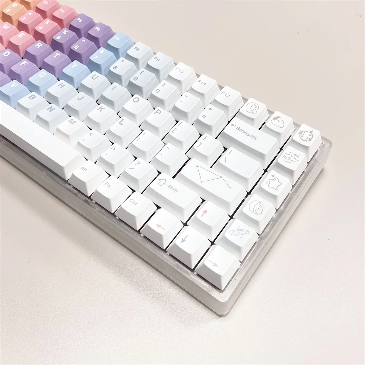 144 Keys GMK Dreams Gradient Keycaps Cherry Profile PBT Dye Sublimation Mechanical Keyboard Keycap For MX Switch 61/64/68/75/84