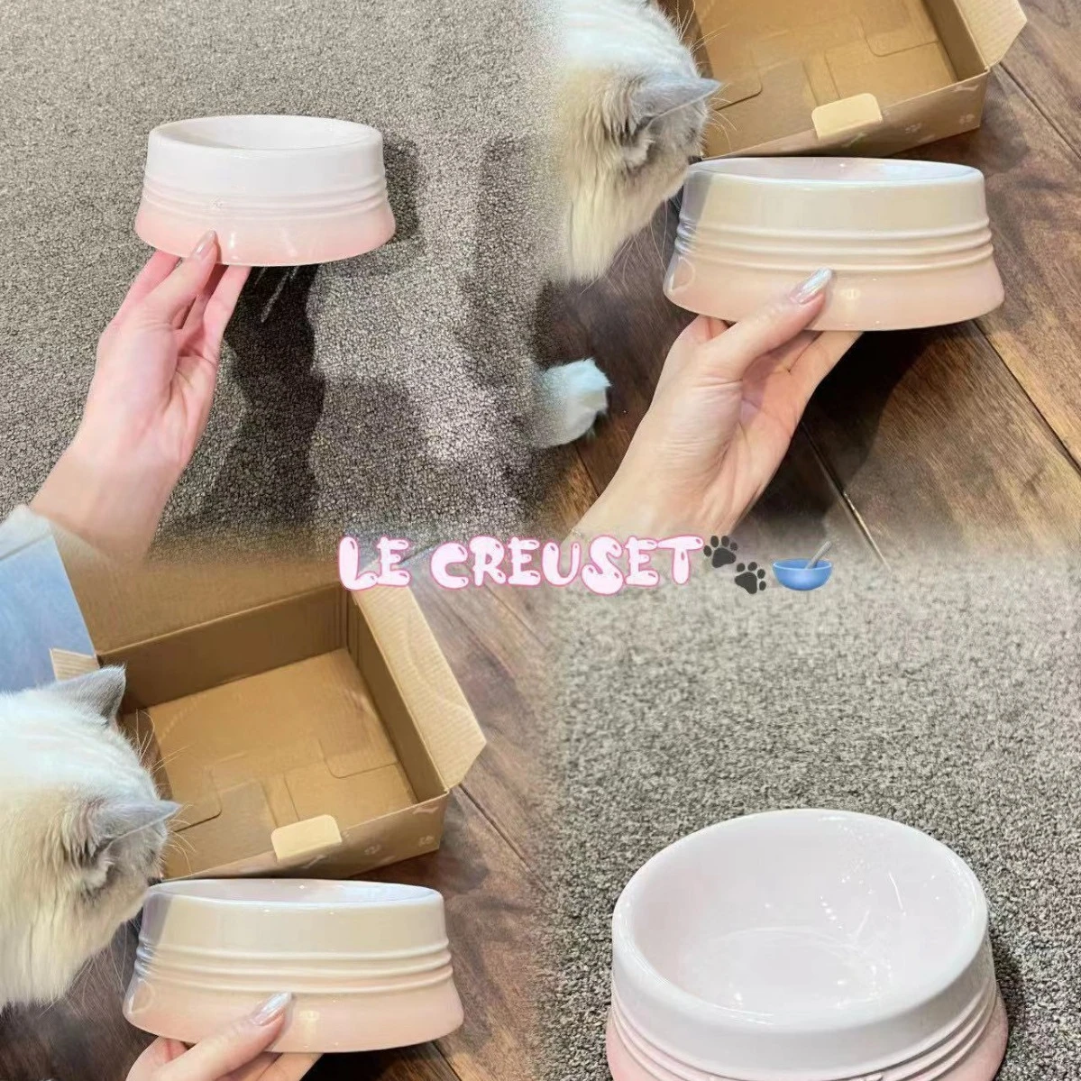 Pet tall bowl protects cervical spine cat food water bowl dog food basin