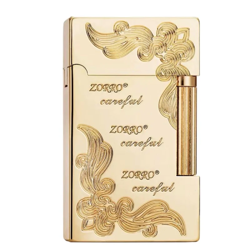 

ZORRO Retro High-End Kerosene Lighter Alloy Integrated Open Cover Crisp Loud Sound Fashionable Smoking Men'S Gift