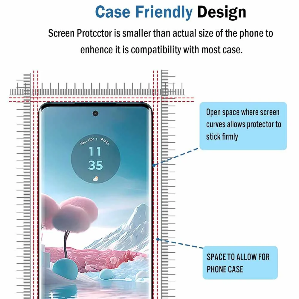 Szkło hartowane 2 w 1 do kamery Motorola Edge 40 Neo 40Neo Curved Glass Moto Rola Edge40Neo Edge40 Neo 5G Osłona ekranu obiektywu