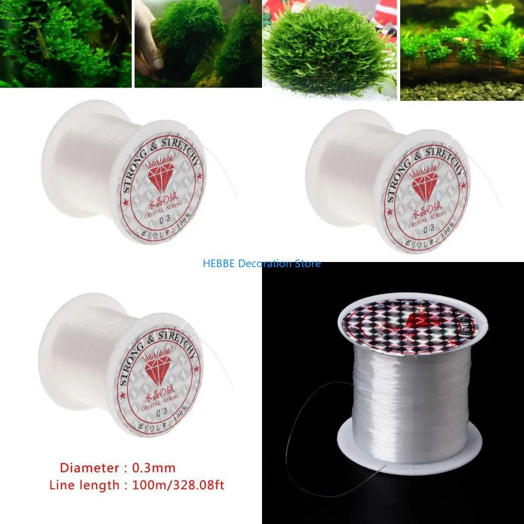 B0KC B0KC Clear Wire 328FT Invisible Line Strong Crystal String for Aquarium Moss Binding - Aliexpress Deal