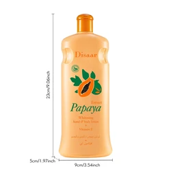 Papaya Whitening Body Lotion Moisturizer Lightening Smooth Skin Anti-cracking Skin Body Care Cream Nourishing Lotion