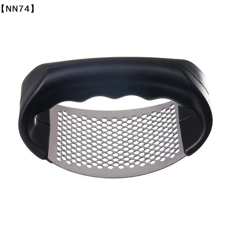 【NN74】Garlic Press Crusher Rocker, Garlic Press Rocker Stainless Steel Ginger Crusher Squeezer Mincer Kitchen Gadget Tool[J]【W4】