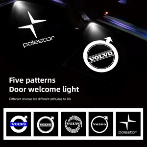 Willkommen Volvo-Light HD-Tür, LED-Projektor, XC60, XC90, V40, V60, S60, V50, V90, S80, C40, XC40, V70, XC70, C30, C70, 2 Pces 10 Hauptverkäufe Volvo V40 Sohle - №2