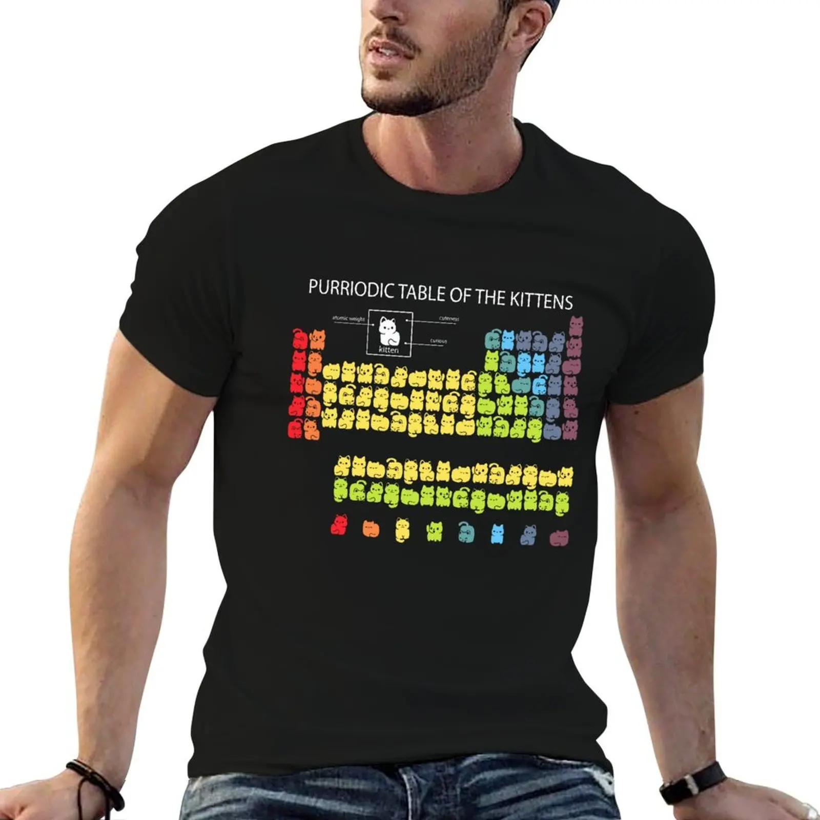 

Purriodic Table of the Kittens T-Shirt funny t shirts man t shirts for man cotton funny T-Shirt