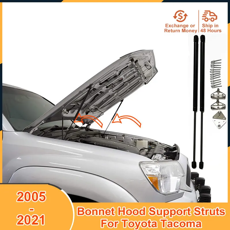 Bonnet Hood Support For Toyota Tacoma 2005-2021 2006 2007 2008 2009 2010 2011 Accessories Lift Support Hood Support Struts Bars