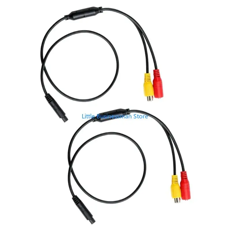 Backup Camera Adapter Harness with 4Pin Male and Female Adapter Cable 35cm M76A