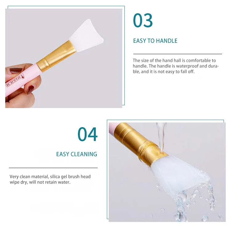 Silicone Facial Mask Brush for Skincare Application description 4