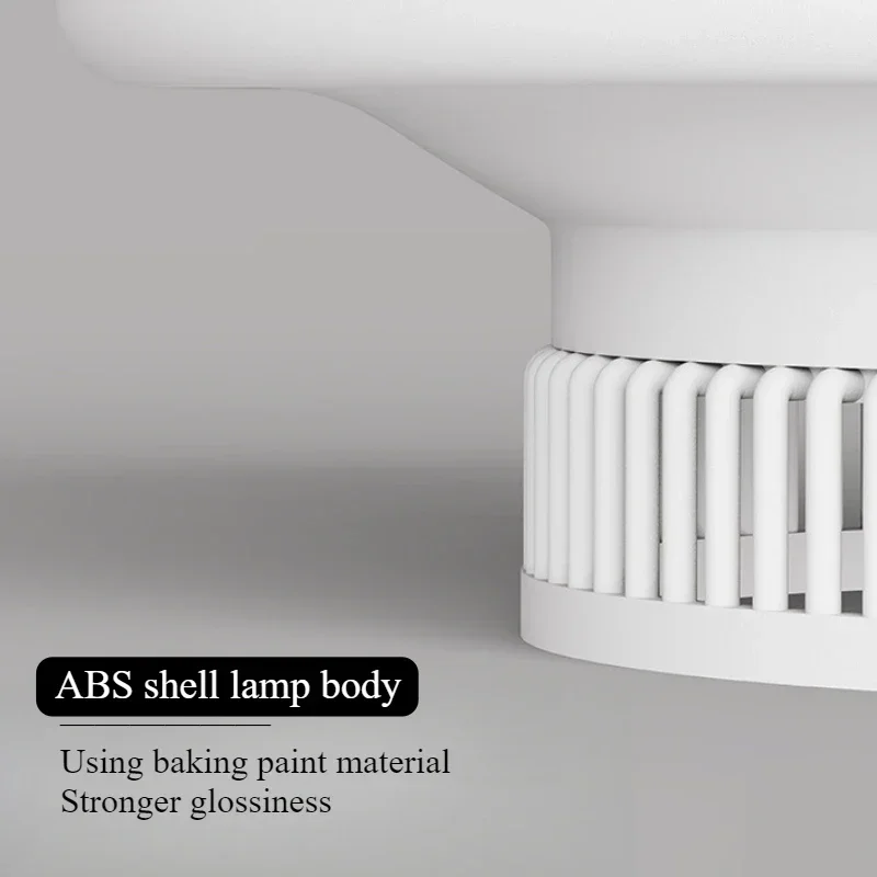 SANDYHA Modern Minimalist Leaf Free Ceiling Fan Light Circular Design LED Lamp for Living Room Lighting Bedroom Decoration Home