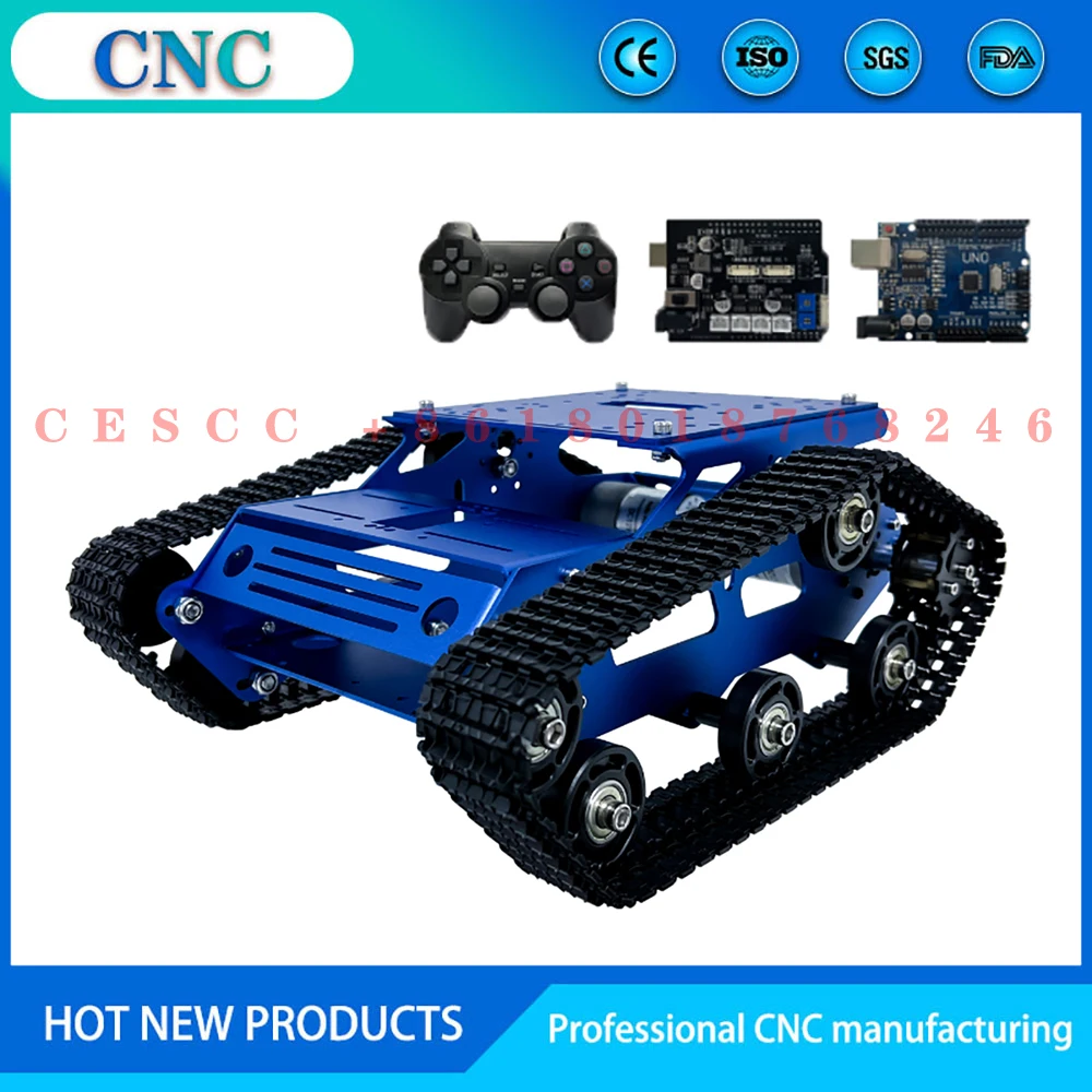 

TR300P tracked tank chassis ROS robot open source development platform mobile APP control off-road