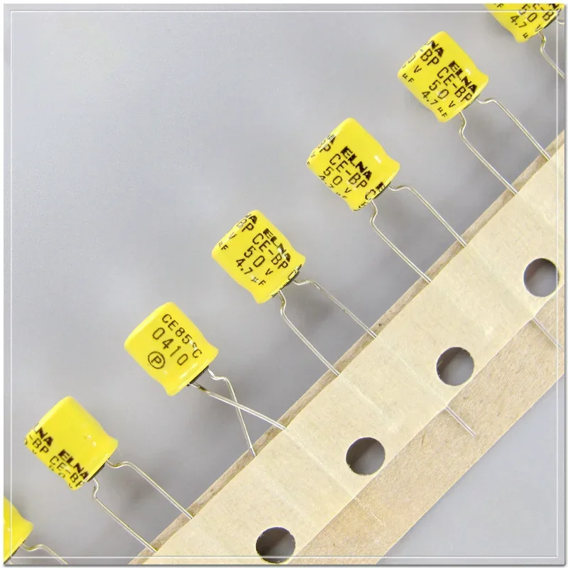 10PCS/100PCS ELNA Yellow Leather CE-BP (RB2) 4.7uF/50V Small Volume Non-Polarized Electrolytic Capacitors