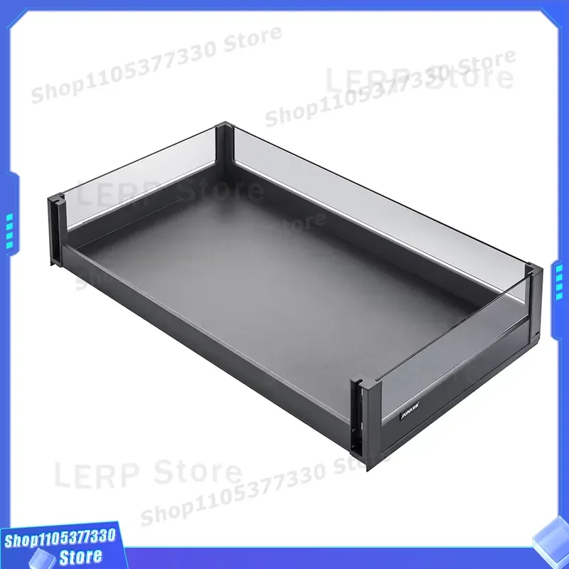 Aluminum Alloy Kitchen Cabinet Hardware Glass Door Big Monster Linkage High Storage Basket Pull Out Wire Drawer Organizer