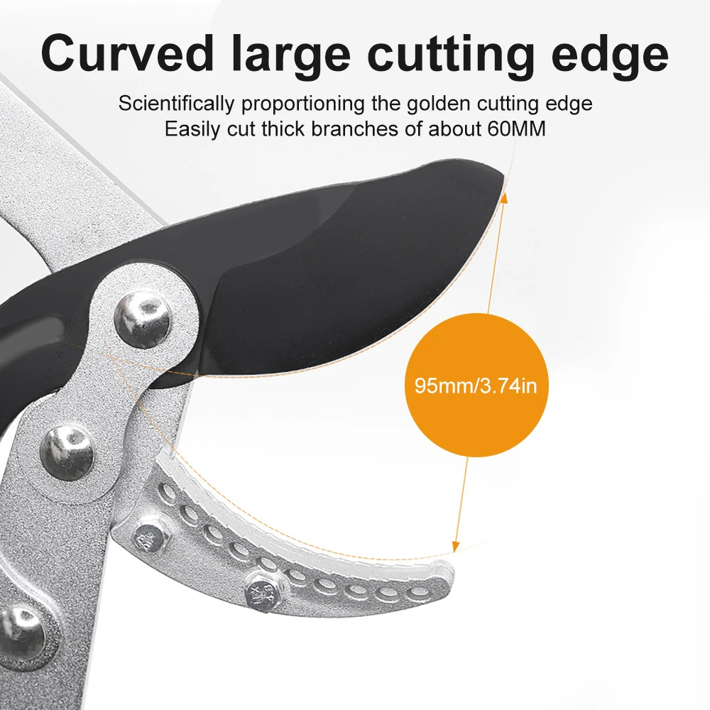SK5 High Carbon Steel Extendable Pruning Heavy-duty Scissors Rough Branch Pruning Fruit Tree Scissors