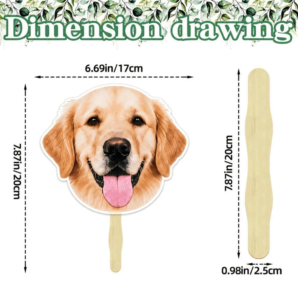 Personalized Pet Face Cutout Stick Photo Booth Prop, Custom Dog Cat Head Paper Cutout,Party Interactive Decor Gift for Christmas