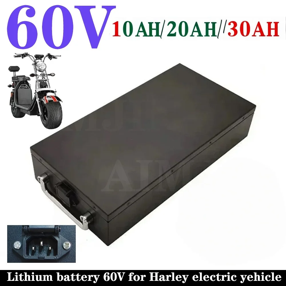 60V 10/20/30Ah for Harley Electric Vehicle Lithium Battery Two wheeled Foldable for Citycoco Electric Scooter Battery